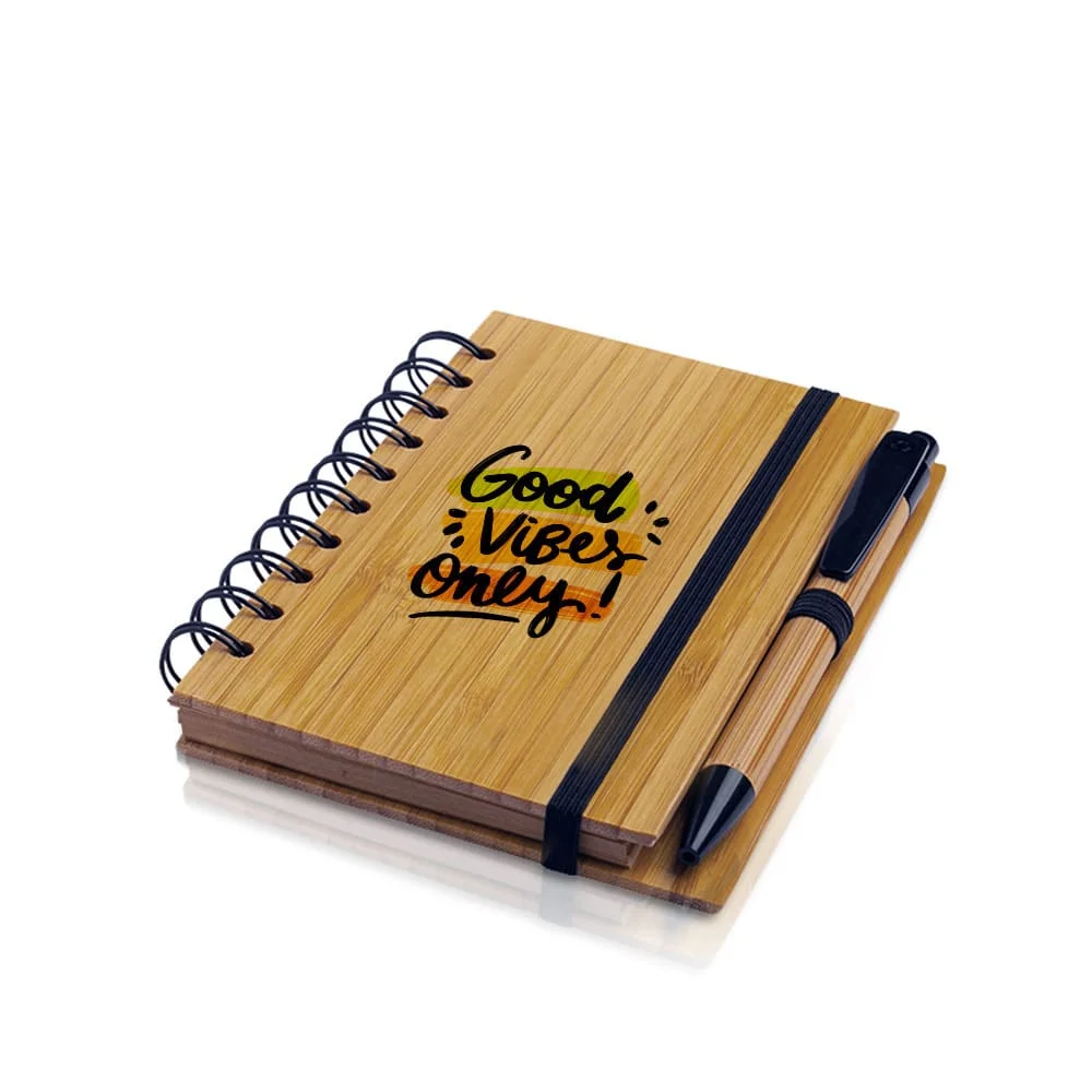 Bloco de notas em bamboo