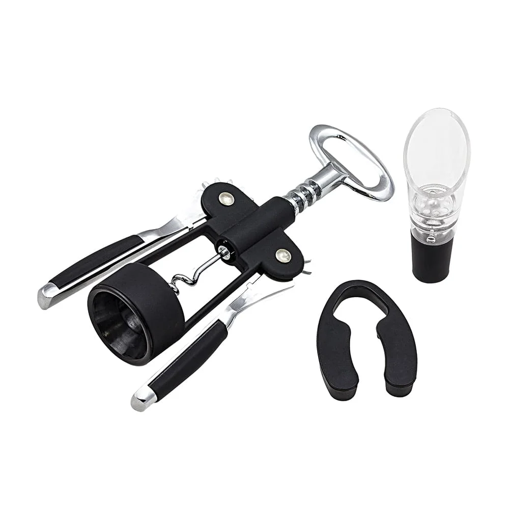 Conjunto personalizado para vinho em aço inoxidável