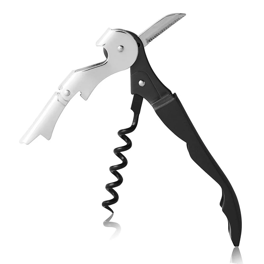 Set de vinho em aço inoxidável, com saca-rolhas e decantador - Image 3