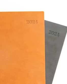 Agenda para 2024 com capa em papel reciclado A5