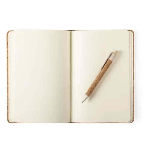 Bloco de notas em cortiça natural, com caneta - Image 3