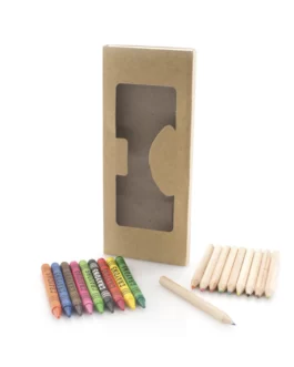Lápis de colorir, conjunto personalizado composto por lápis de cor e de cera