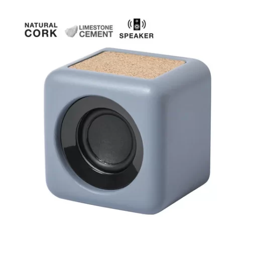 Altifalante Bluetooth em cortiça natural e calcário