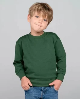 Sweatshirt de Criança com gola redonda