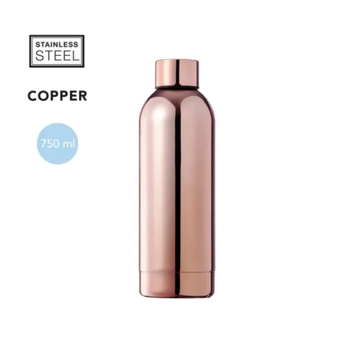 Garrafa reutilizável em aço acobreado 750 ml |  SAM Brindes