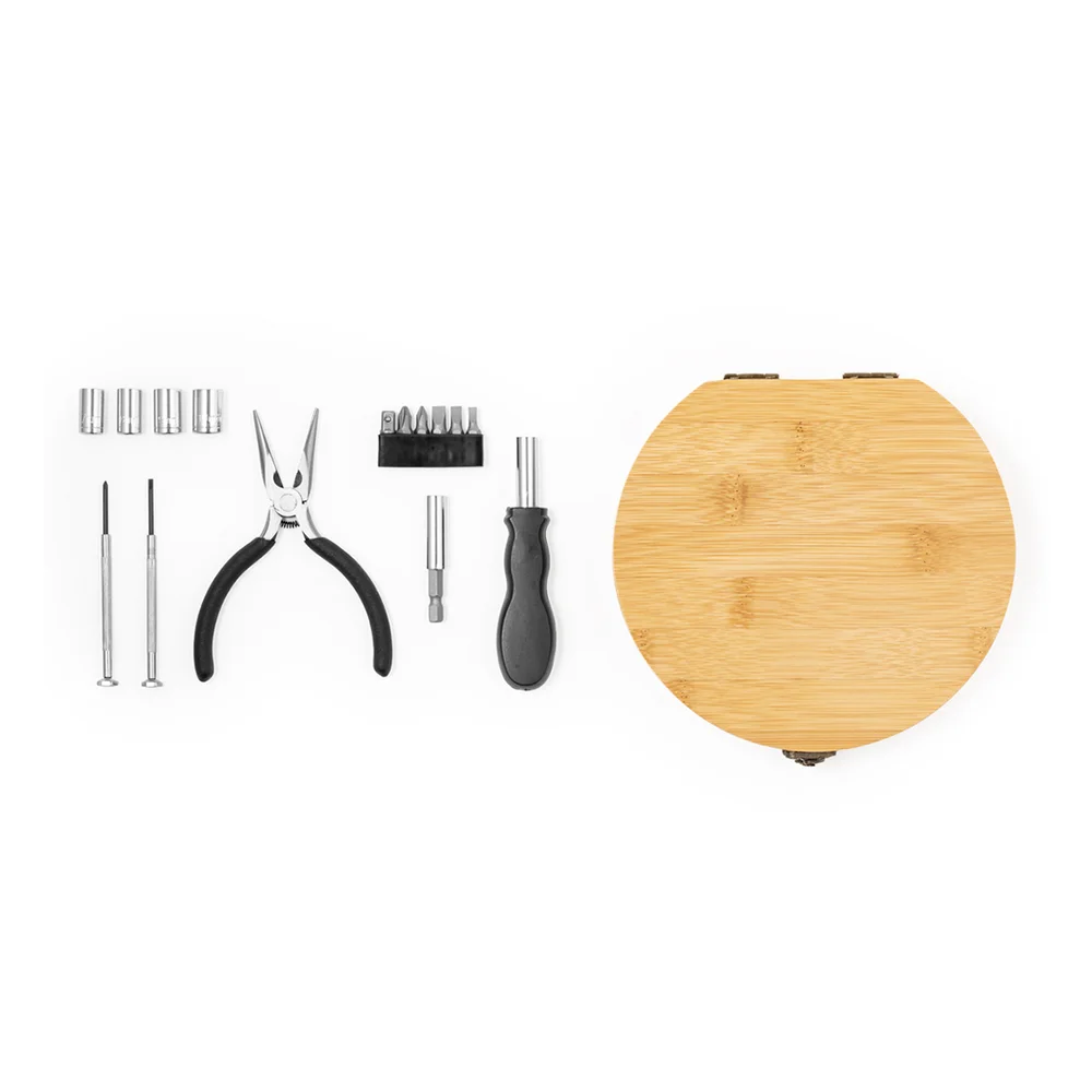 Set ferramentas em caixa de bamboo - Image 2