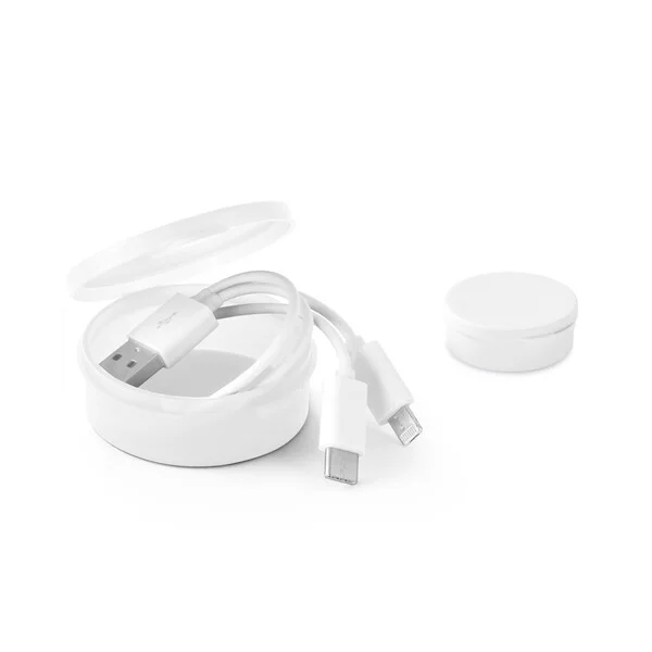 Cabo USB 3 em 1 em ABS e PVC | SAM Brindes