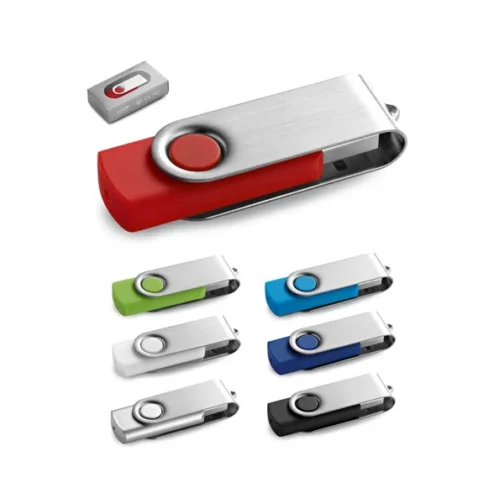 Pen Drive USB de 16 GB com clipe em metal |  SAM Brindes