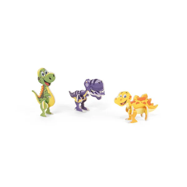 Puzzle 3D em papel e EVA em formato de dinossauro - Image 2