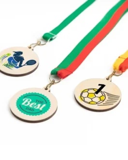 Medalha em bambu