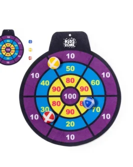 Alvo de tecido com bolas de velcro