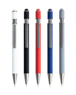 Esferográfica em alumínio reciclado com spinner