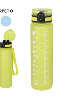 Garrafa com 1L fabricada em RPET