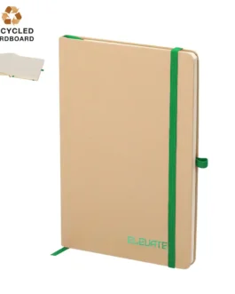 Bloco de notas com capas rígidas feitas de cartão reciclado
