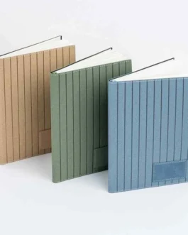 Bloco A5 Davda com capa em PU texturado