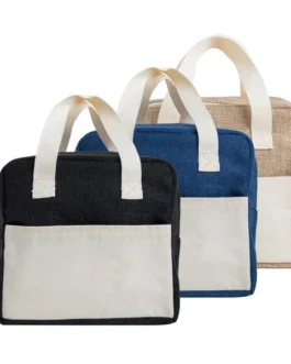 Bolsa térmica em poliéster e algodão