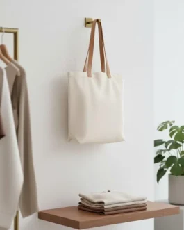 Saco em algodão com asas em PU