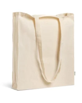 Saco de algodão reciclado 140g com fole total