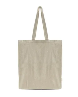 Saco de algodão reciclado melange 150g com fole total