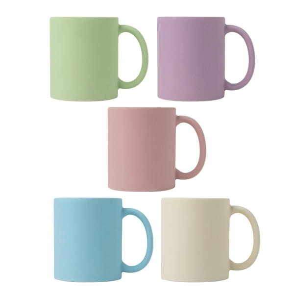 Caneca de cerâmica mate de cores suaves | SAM Brindes