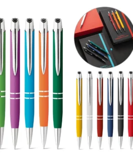 Esferográfica em alumínio com clipe