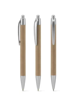 Esferográfica em papel reciclado e detalhes em ABS reciclado