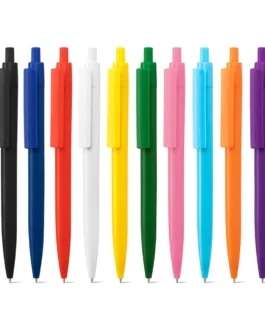 Esferográfica em ABS com acabamento sólido brilhante