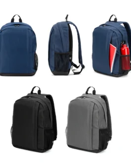 Mochila para computador portátil em poliéster reciclado 600D de alta densidade 15″