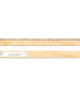 Régua em madeira de pinho com escala de 30 cm