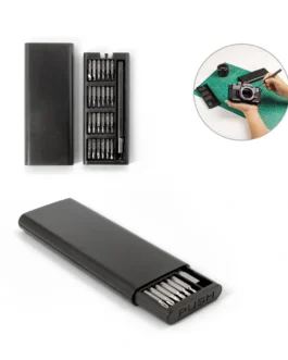 Conjunto de chaves de fendas com diferentes pontas magnéticas em aço carbono