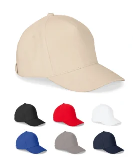 Boné 100% algodão (260 g/m²) com 5 painéis
