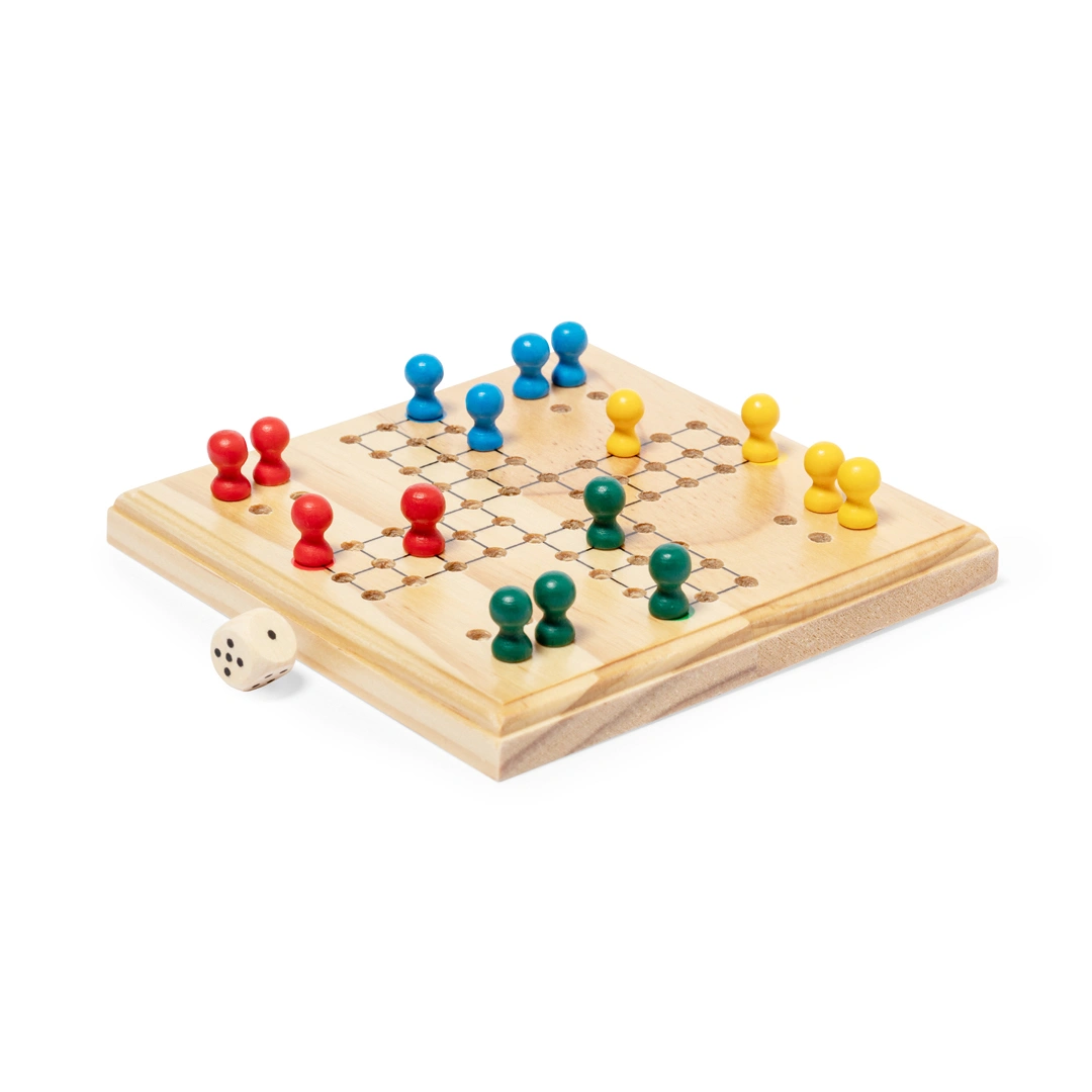 jogo de parchis fabricado em madeira - | SAM Brindes