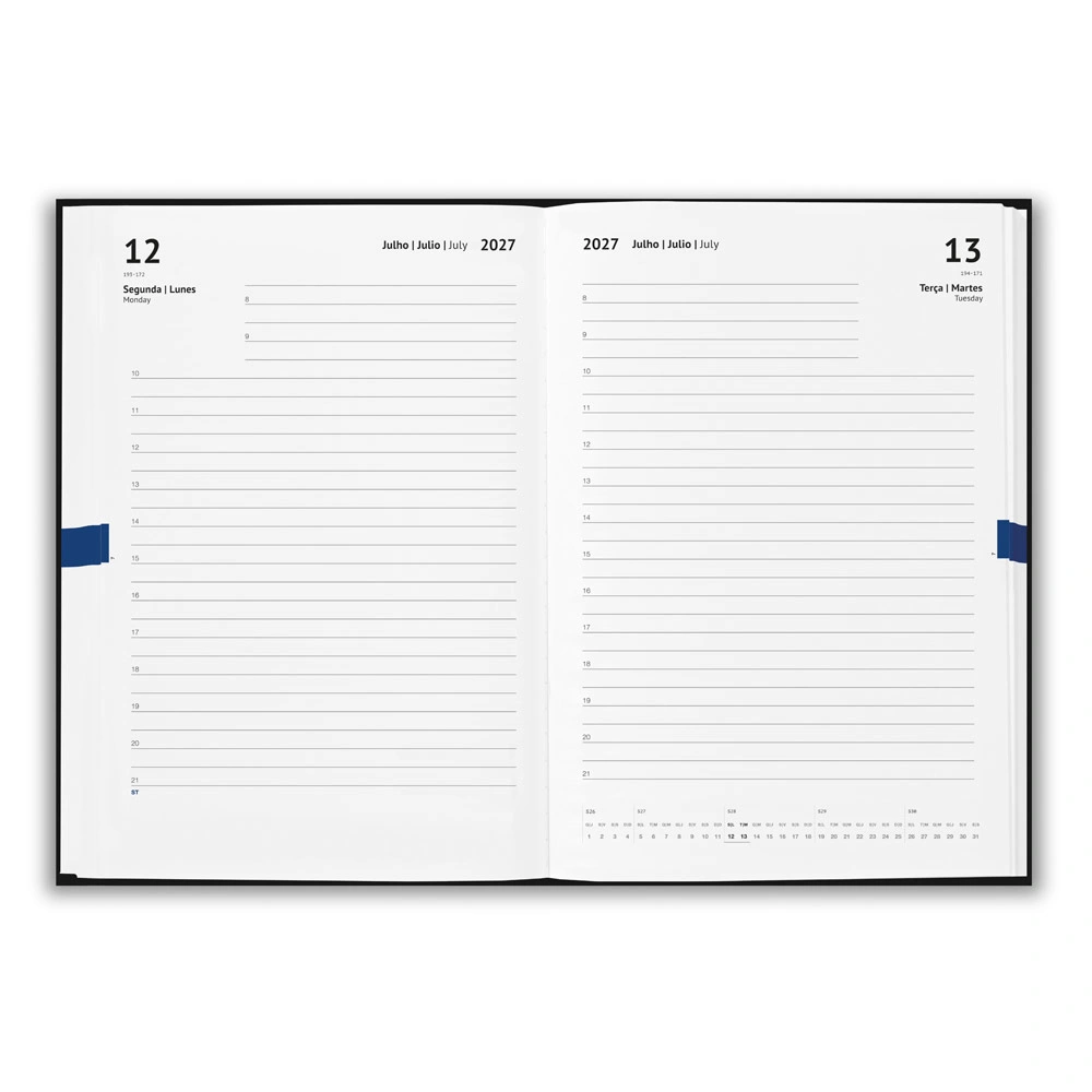 Agenda A5 em papel 100% reciclado e acabamento mate - Image 2