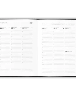 Agenda B5 em imitação de pele