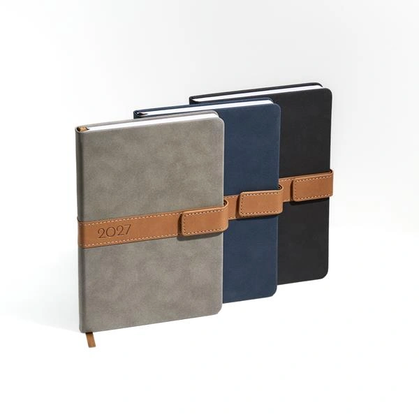 Agenda diária A5 capa em material em nubuck